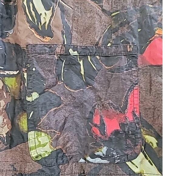 Chico’s Shacket Womens Sz 2 L Button Up Fall Frolic Fuego Hot Fudge Brown - Picture 8 of 8